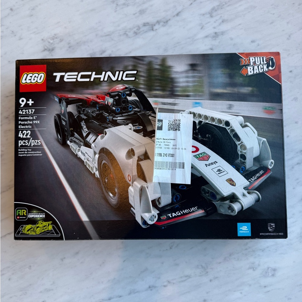 LEGO Technic Porsche 99X Electric in Red, Black, and White 42137 New (not opened